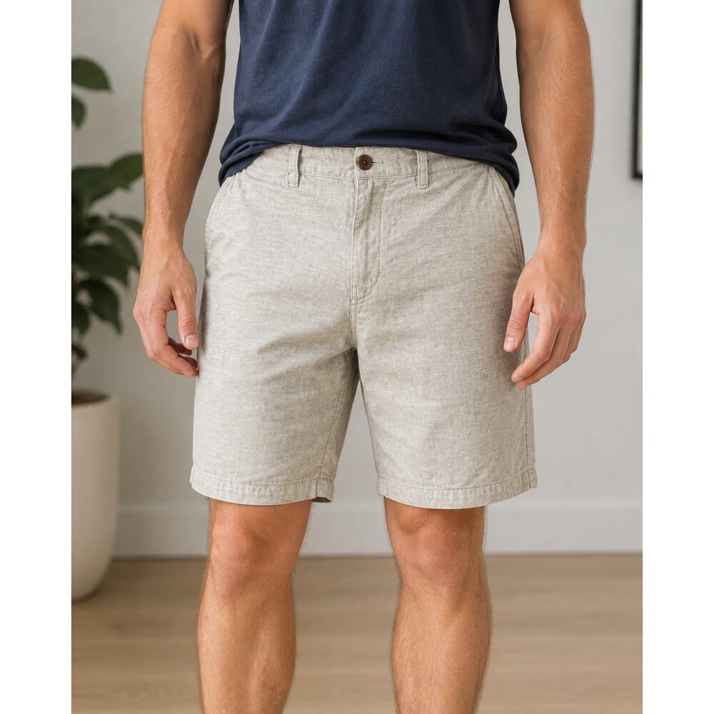 Patagonia Back Step Chino Shorts Lightweight Hemp/Cotton Gray Men's 35